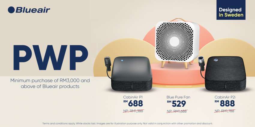 Buy any Blueair air purifiers at 10% off until Dec 31 – enjoy great PWP deals on the Cabin in-car range [AD] 1546691