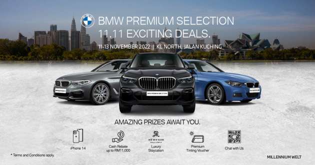 Get exciting 11.11 deals from BMW Premium Selection Fair at Millennium Welt KL North, November 11-13 [AD]