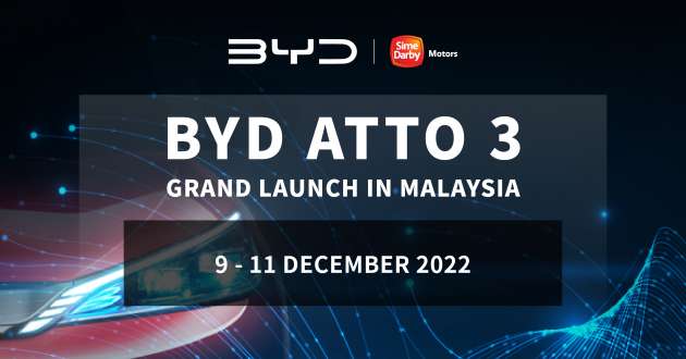 Experience the BYD ATTO 3 all-electric SUV first-hand this Dec 9-11 – many test drive units available