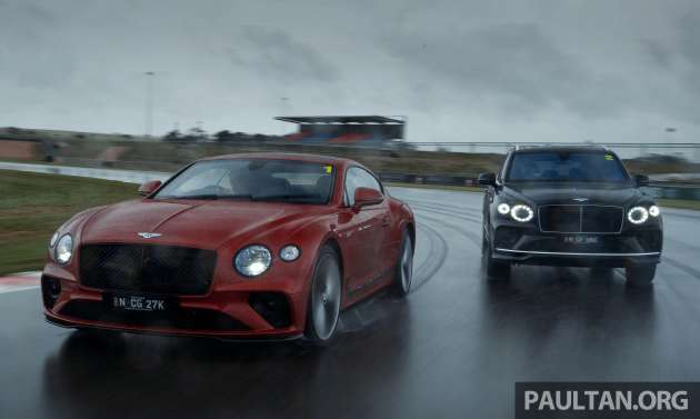 Bentley Symphony of Speed – defying physics on track with the Continental GT Speed and Bentayga