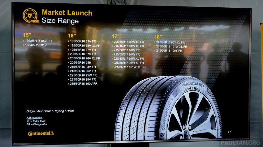 Continental UltraContact UC7 sampled – now available in Malaysia; improved wet grip; 15- to 18-inch sizes 1536526