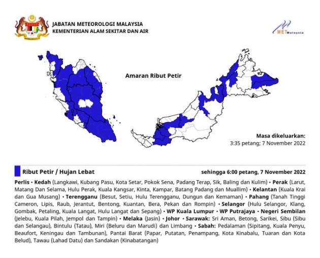 MetMalaysia forecasts heavy rain across Pen. Malaysia – avoid flood-prone areas, get Special Perils coverage