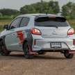 2022 Mitsubishi Mirage Ralliart – eco car is still alive in Thailand; rally-style overfenders, mud flaps, decals