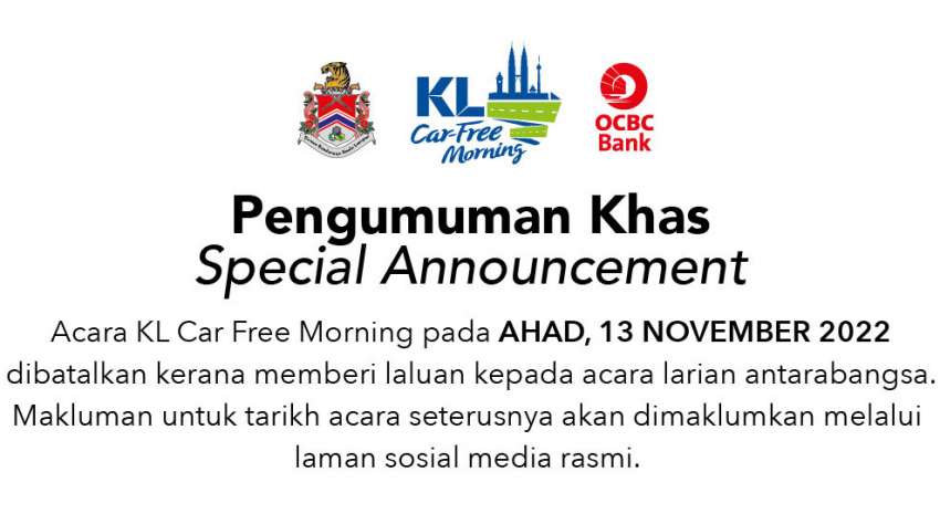 No KL Car Free Morning this Sunday due to SCKLM Image #1543016