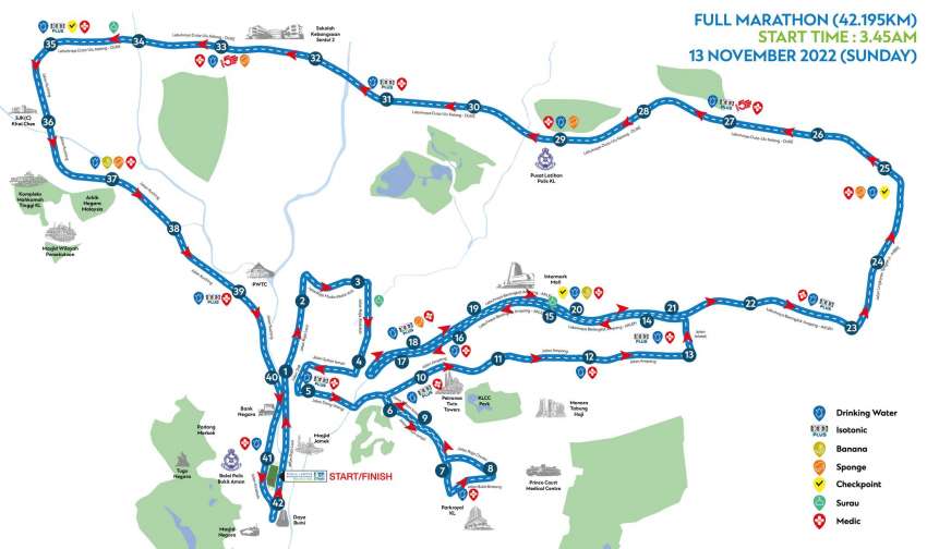 KL Standard Chartered Marathon (SCKLM) 2022 – road closures in, around the city this weekend, Nov 12-13 Image #1541741