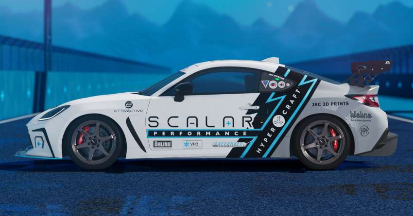 Scalar SCR1 revealed – EV race car based on Toyota GR86; 65 kWh battery, 333 PS, 468 Nm; 0-96 km/h 3.9s 1540152