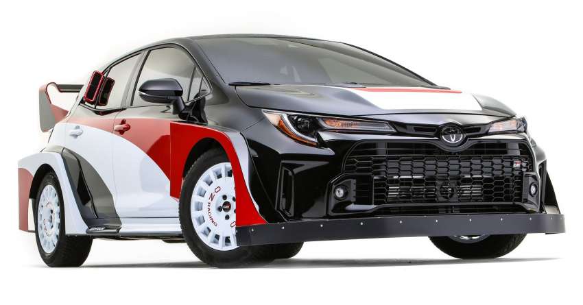 Toyota GR Corolla Rally Concept revealed for SEMA – WRC-inspired; widebody kit, custom exhaust, roll cage 1536944