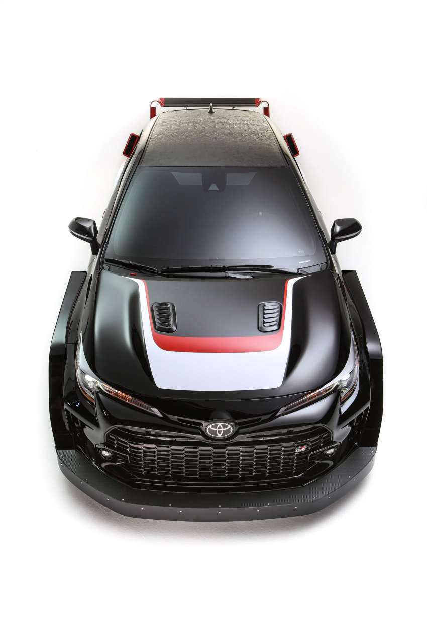 Toyota GR Corolla Rally Concept revealed for SEMA – WRC-inspired; widebody kit, custom exhaust, roll cage 1536951