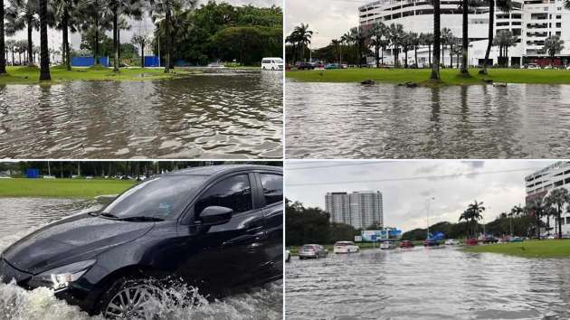 Flash floods in Klang near Bukit Tinggi, KESAS