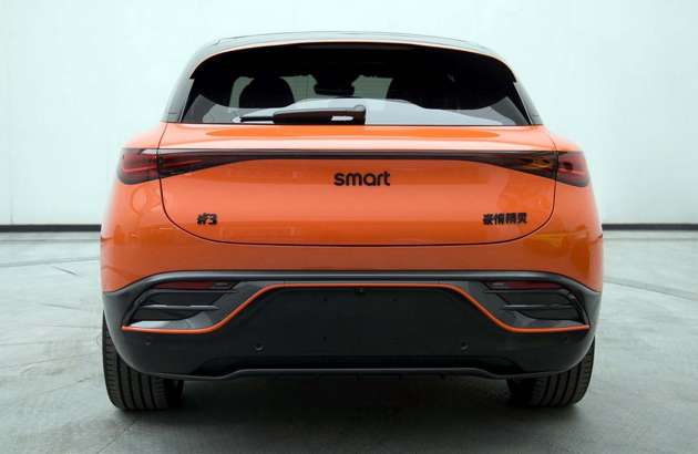 smart #3 – first images leaked shows larger EV SUV
