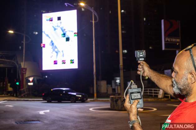 Are Malaysian digital billboards too bright at night? We measure their brightness to see if they are legal