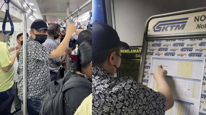Transport minister rides KTM Komuter undercover – to meet operators to improve, increase train frequency 1558363