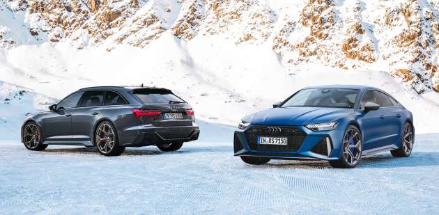 Performances Audi RS6 et RS7 – V8 4.0L avec 630 PS, 850 Nm, turbos plus gros, 0-100 km/h 3.4s, 305 km/h max