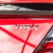 2023 Subaru WRX in Malaysia – sedan, wagon body styles; 275 PS 2.4T flat-four; 6MT, CVT; from RM285k