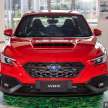2023 Subaru WRX in Malaysia – sedan, wagon body styles; 275 PS 2.4T flat-four; 6MT, CVT; from RM285k
