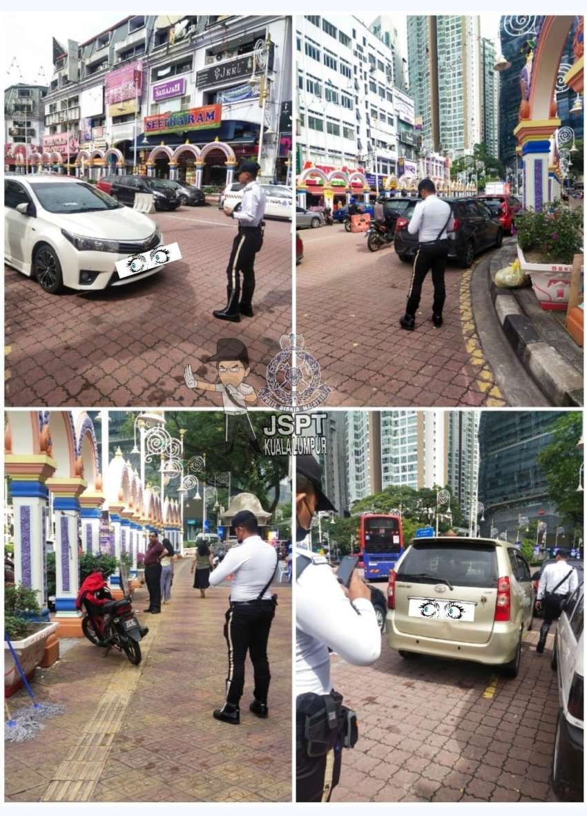 Police cracking down on motorbikes parked illegally on sidewalks in Brickfields and Petaling Street 1560953