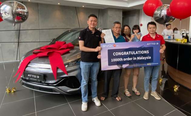 BYD Atto 3 reaches 1k orders in 10 days since launch