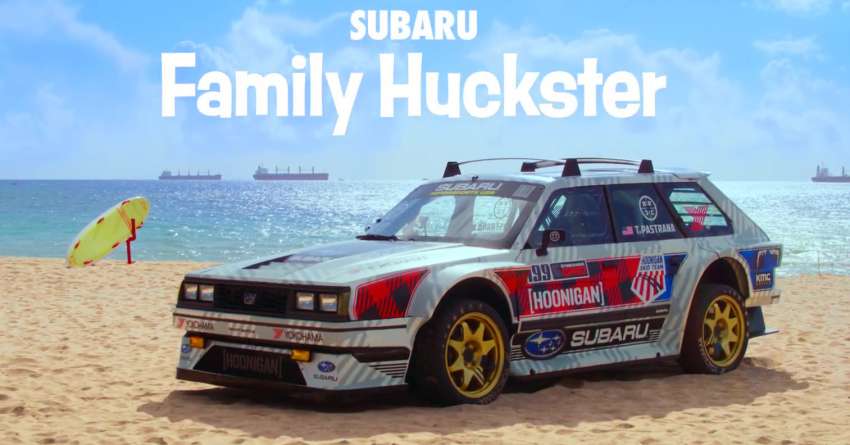 Gymkhana 2022 – Travis Pastrana jumps a helicopter, drifts, shreds tyres in a Subaru GL wagon with 862 hp 1555522