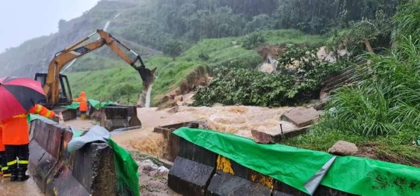 LPT2 landslide updates – KT to Kuantan southbound fully opened, Dungun to Ajil northbound still closed 1559366