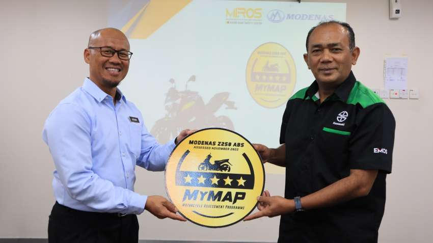 Modenas Ninja 250 ABS dan Z250 ABS terima taraf lima bintang dalam ujian keselamatan MyMAP MIROS 1551083