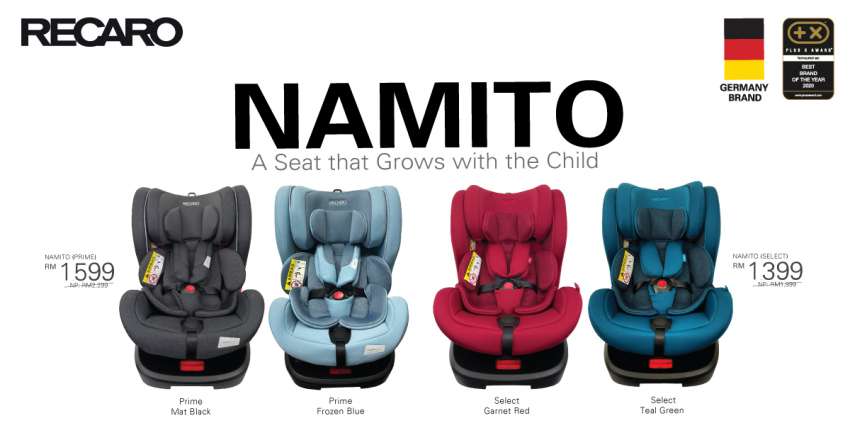 Seat your child in safety and comfort with the Recaro Namito – for children newborn to 12 years old, or 36 kg Image #1561475