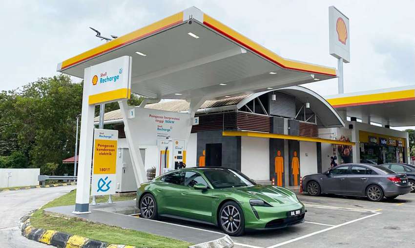 Shell Recharge Tapah south-bound DC charger – 180 kW CCS2, book via ParkEasy, RM4 per minute 1555590