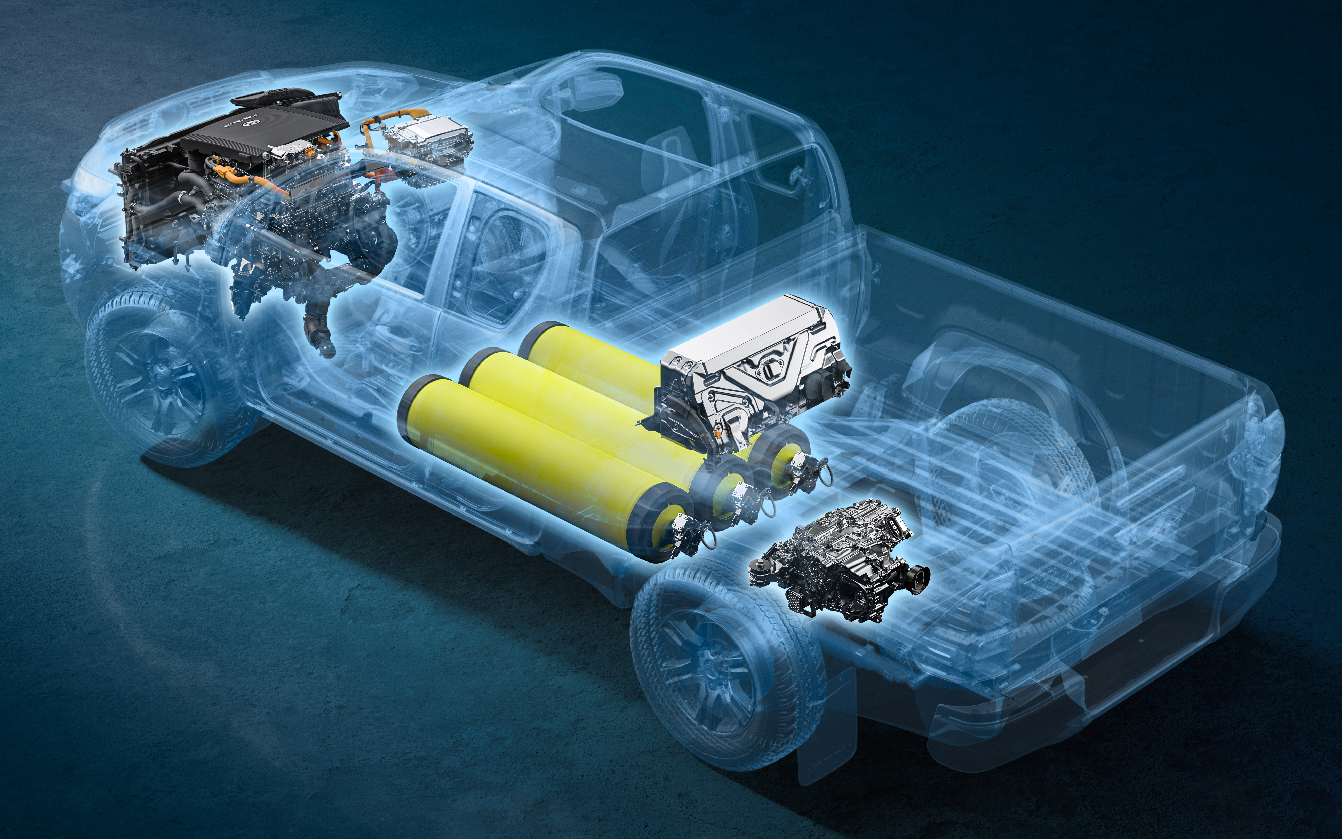 トヨタ ハイラックス水素燃料電池プロトタイプ-3