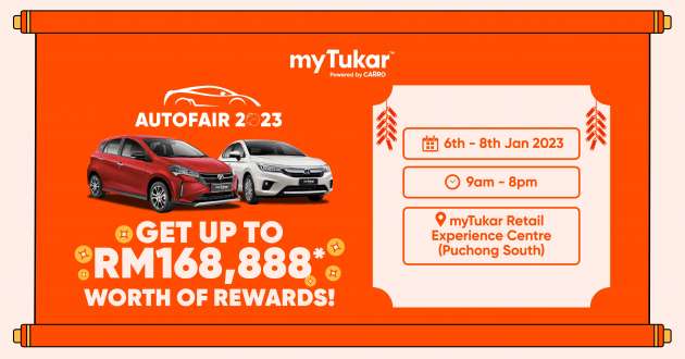 myTukar CNY AutoFair 2023 in Puchong South on Jan 6-8, 2023 – up to RM168,888 worth of rewards await!