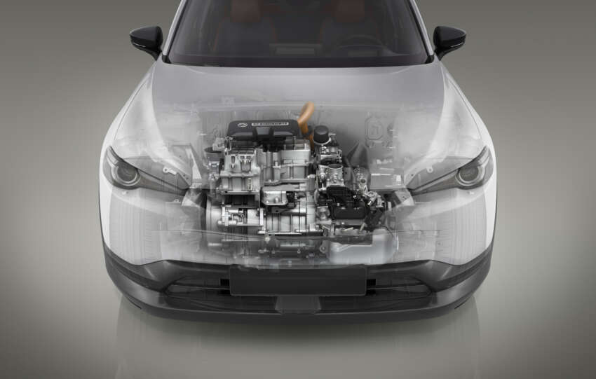 2023 Mazda MX-30 R-EV debuts – PHEV with rotary engine range extender; 85 km EV range; 50L fuel tank 1587867