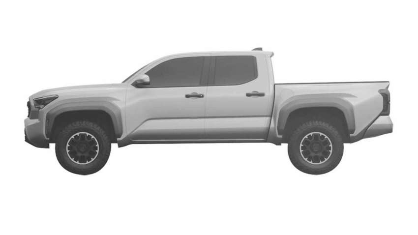 2025 Toyota Tacoma seen in patent images – design, technology to show on next-gen Hilux pick-up truck? 1570491