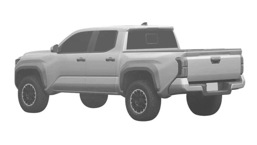 2025 Toyota Tacoma seen in patent images – design, technology to show on next-gen Hilux pick-up truck? 1570489