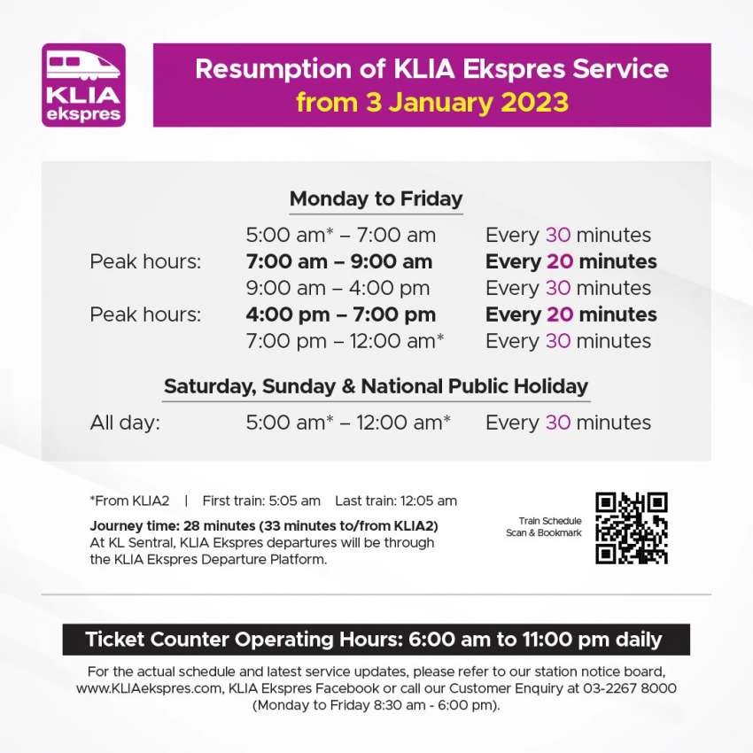 KLIA Ekspres kembali dengan perkhidmatan tanpa-henti, tidak lagi gabung bersama KLIA Transit 1564498