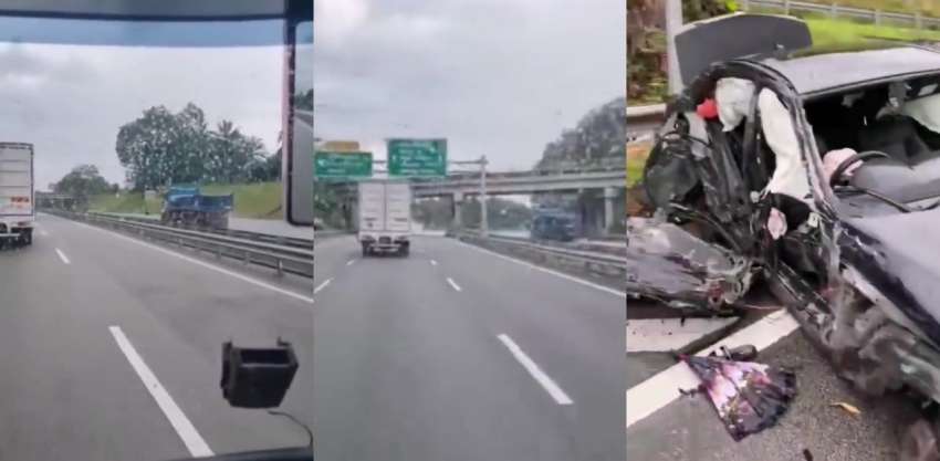 Pemandu lori lawan arus di Johor disahkan mabuk 1562540