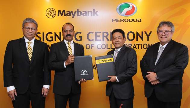 Maybank fournira aux concessionnaires et vendeurs Perodua 400 millions de RM en soutien financier et services financiers numériques