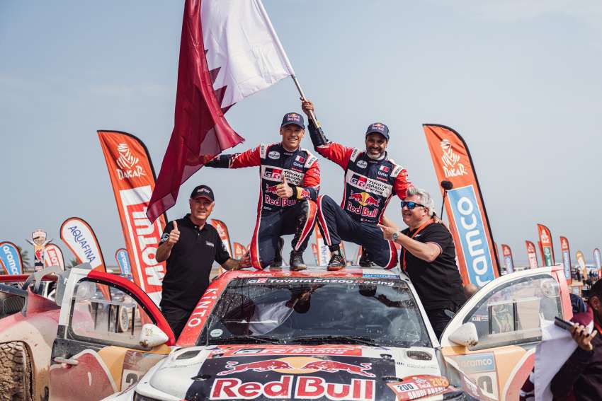 Toyota Hilux juara Rali Dakar dua tahun berturut-turut; Nasser Al-Attiyah rangkul gelaran ke-3 dengan Toyota! Image #1568216