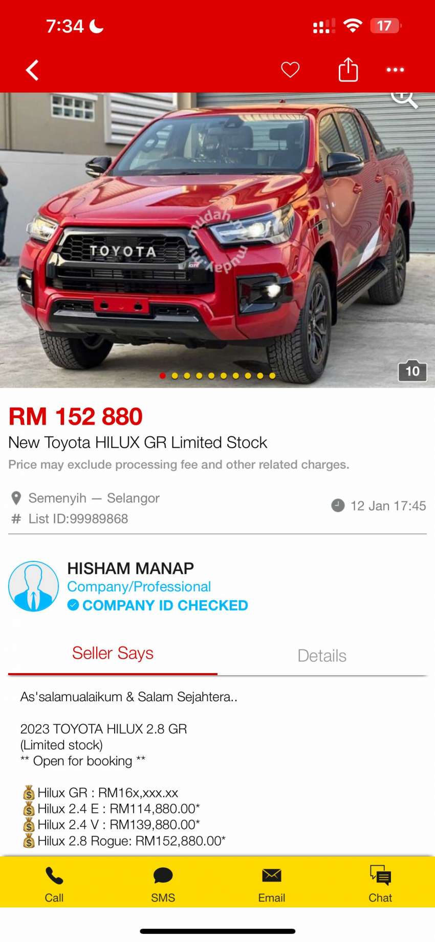 Toyota Hilux GR Sport booking ads appear on classifieds – price RM16x,xxx, launching soon? Image #1567198