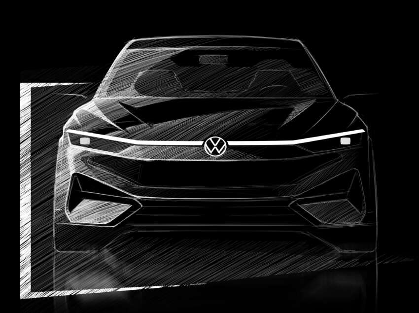 Volkswagen ID.7 debuts with trippy camo at CES – EV sedan with 700 km of range; launch in Q2 this year 1599722