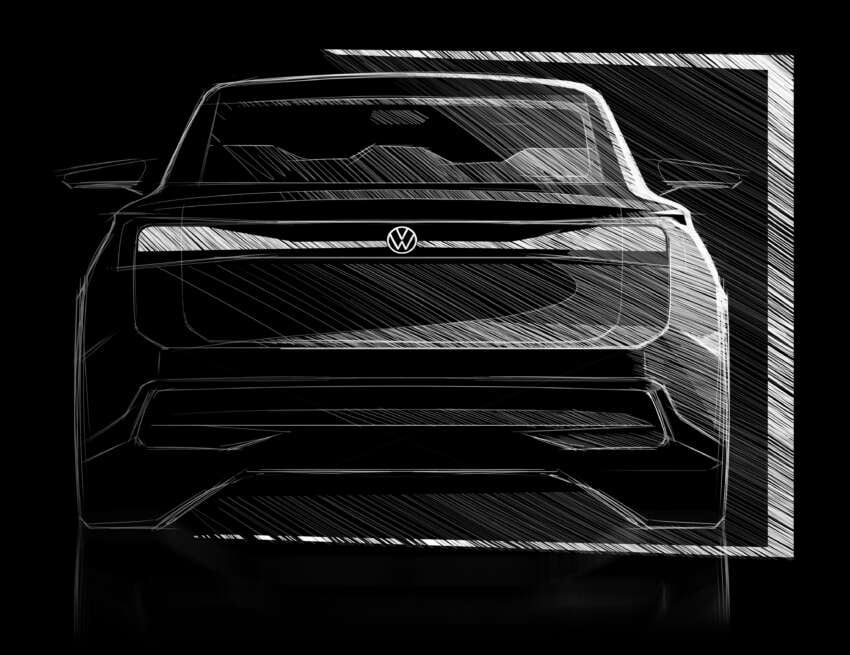 Volkswagen ID.7 debuts with trippy camo at CES – EV sedan with 700 km of range; launch in Q2 this year 1599723