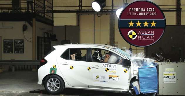 Perodua Axia 2023 dapat empat bintang dalam ujian ASEAN NCAP – kutip markah keseluruhan 73.55