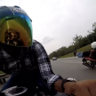 Singapore bikers go “Superman” on Malaysian roads