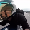 Singapore bikers go “Superman” on Malaysian roads