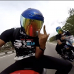 Singapore bikers go “Superman” on Malaysian roads