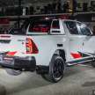 2023 Toyota Hilux GR Sport in Malaysia – monotube dampers, sportier bodykit; same 204 PS 2.8L