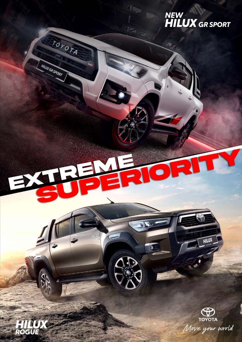 2023 Toyota Hilux GR Sport in Malaysia – monotube dampers, sportier bodykit; same 204 PS 2.8L 1577744