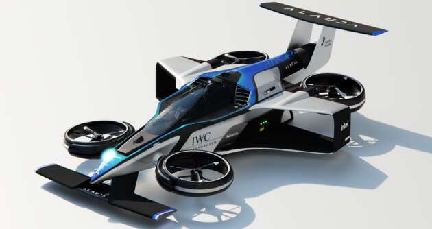Airspeeder Mk4 is a manned VTOL flying race car