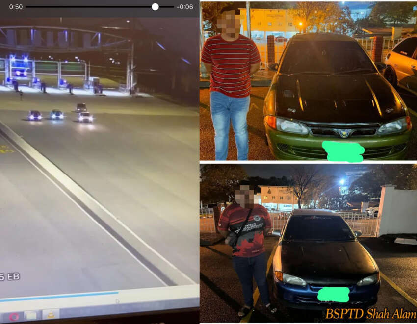 DASH highway illegal racers – two Proton Satria drivers arrested, cars impounded; four more wanted 1582212