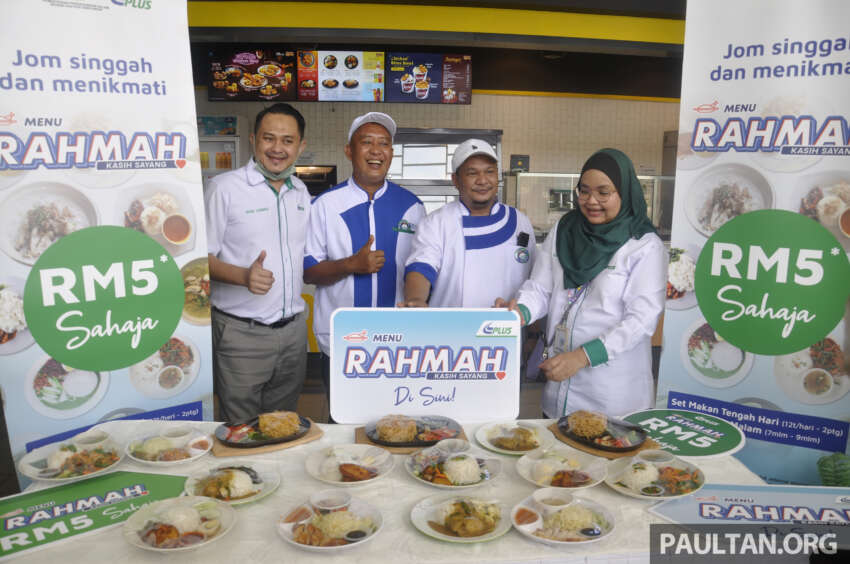 PLUS launches Menu Rahmah, with over 100 stalls offering RM5 lunch and dinner at highway R&Rs 1581991
