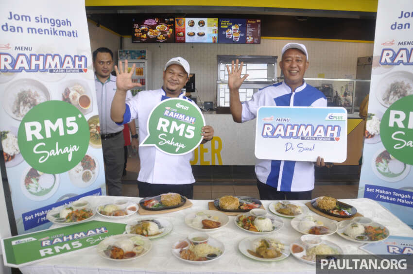PLUS launches Menu Rahmah, with over 100 stalls offering RM5 lunch and dinner at highway R&Rs 1581992