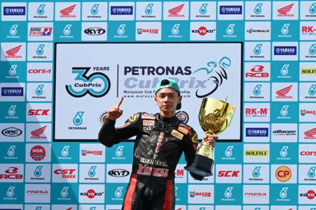 2023 Malaysian Cub Prix: Shahrol Syazras Yuzy takes maiden win in the CP150 category for Honda Estremo