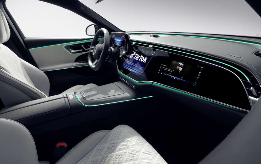 W214 Mercedes-Benz E-Class interior gets MBUX Superscreen, TikTok, Zoom, Angry Birds, selfie cam! 1580464